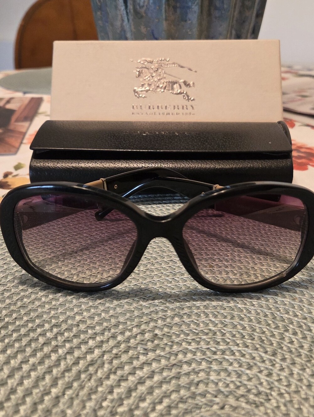 Burberry Women's Black Gradient Lens Sunglasses